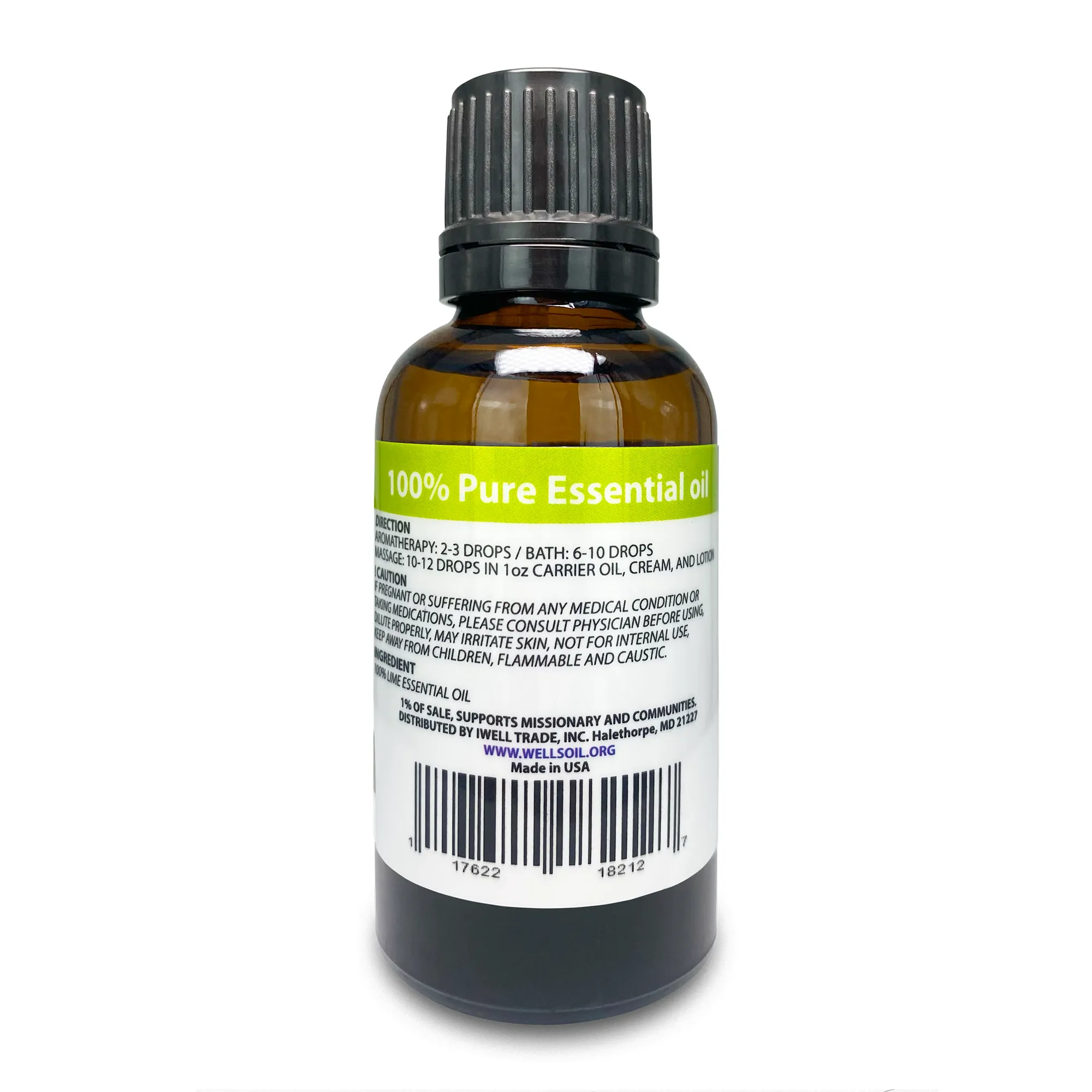 100% Pure Essential Oil 1oz Lime