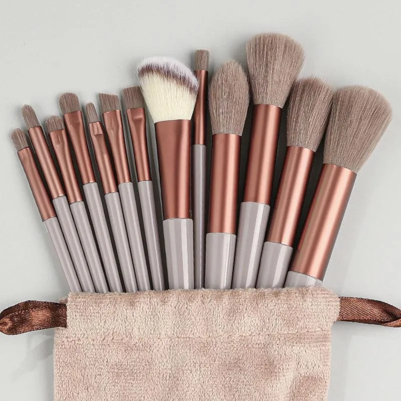 13PCS Makeup Brushes Set Eye Shadow Foundation Cosmetic Brush, Eyeshadow Blush Powder Blending Beauty Soft Makeup Tool