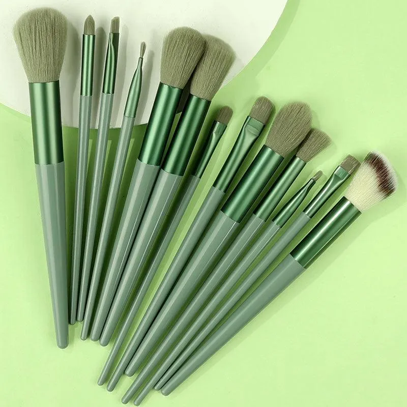 13PCS Makeup Brushes Set Eye Shadow Foundation Cosmetic Brush, Eyeshadow Blush Powder Blending Beauty Soft Makeup Tool