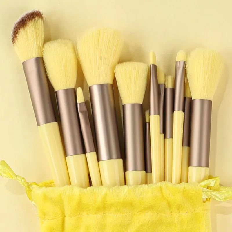 13PCS Makeup Brushes Set Eye Shadow Foundation Cosmetic Brush, Eyeshadow Blush Powder Blending Beauty Soft Makeup Tool