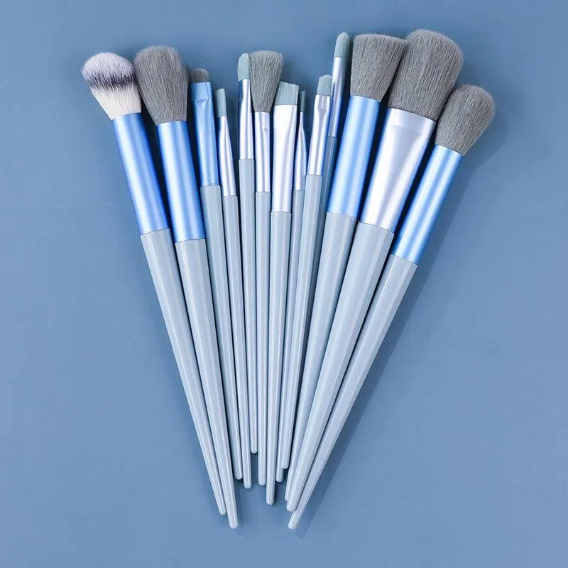 13PCS Makeup Brushes Set Eye Shadow Foundation Cosmetic Brush, Eyeshadow Blush Powder Blending Beauty Soft Makeup Tool