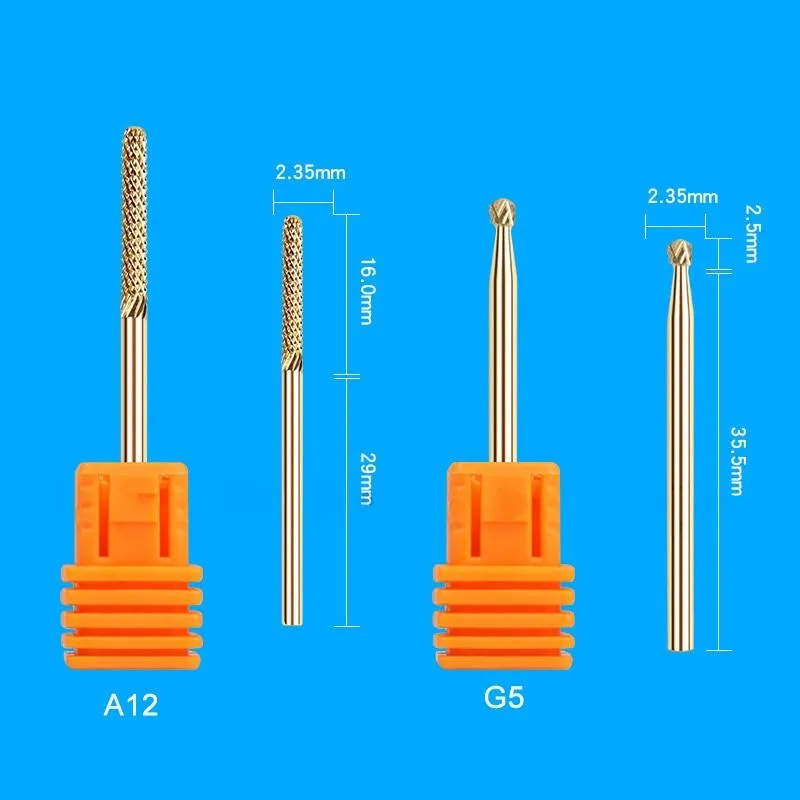 28 Type Carbide Nail Drill Bits For Electric Drill Manicure Machine Accessory Tungsten Nails Milling Cutter Nail Files Art Tools