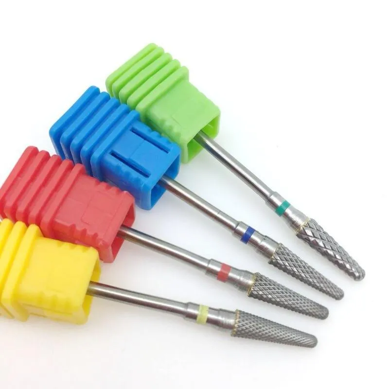 28 Type Carbide Nail Drill Bits For Electric Drill Manicure Machine Accessory Tungsten Nails Milling Cutter Nail Files Art Tools