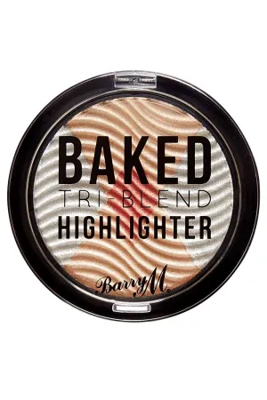 Barry M Baked Tri-Blend Highlighter - Silver Solstice