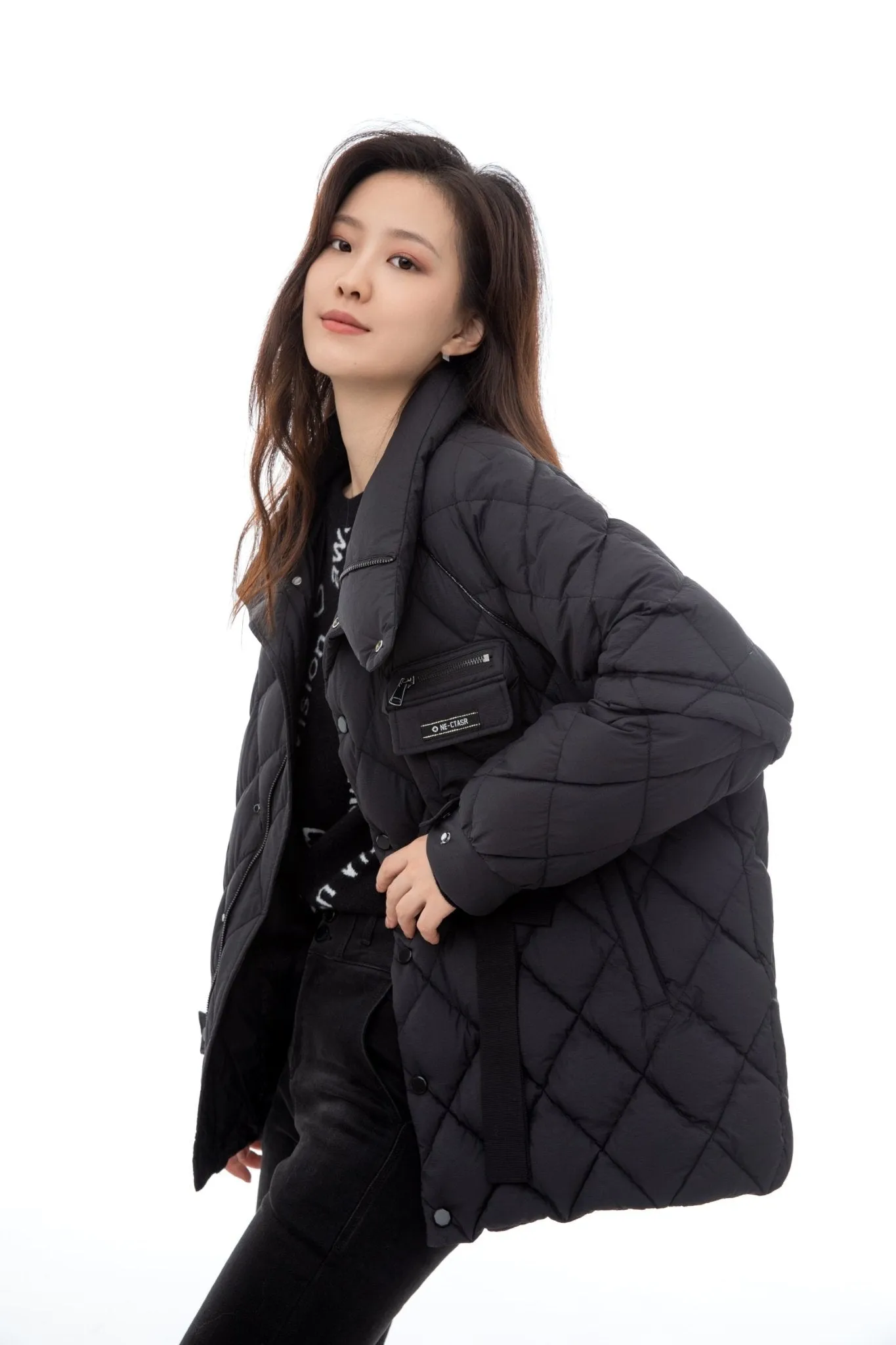 Black Lightweight Casual Down Jacket