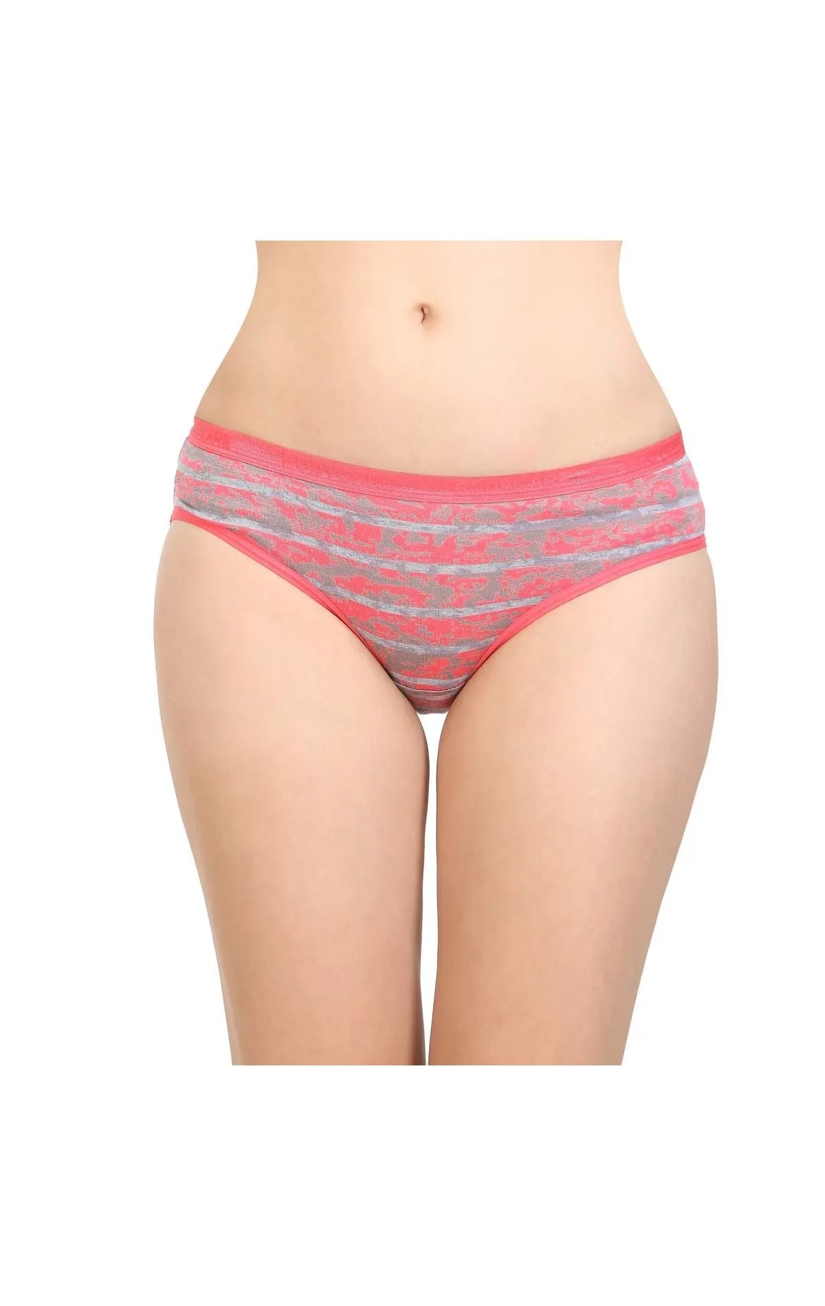 Bodycare 100% Cotton Printed High Cut Panty-8016