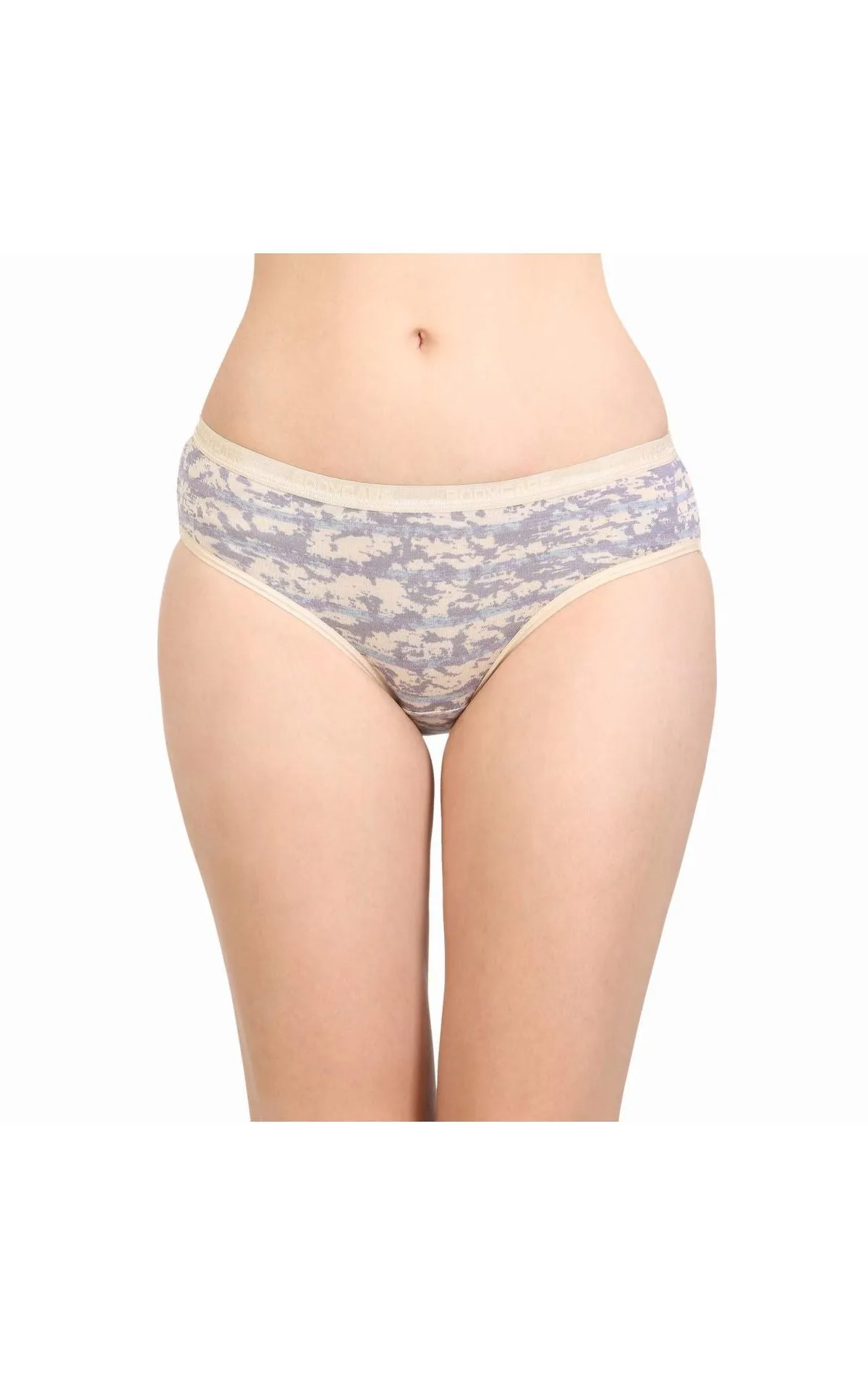 Bodycare 100% Cotton Printed High Cut Panty-8016