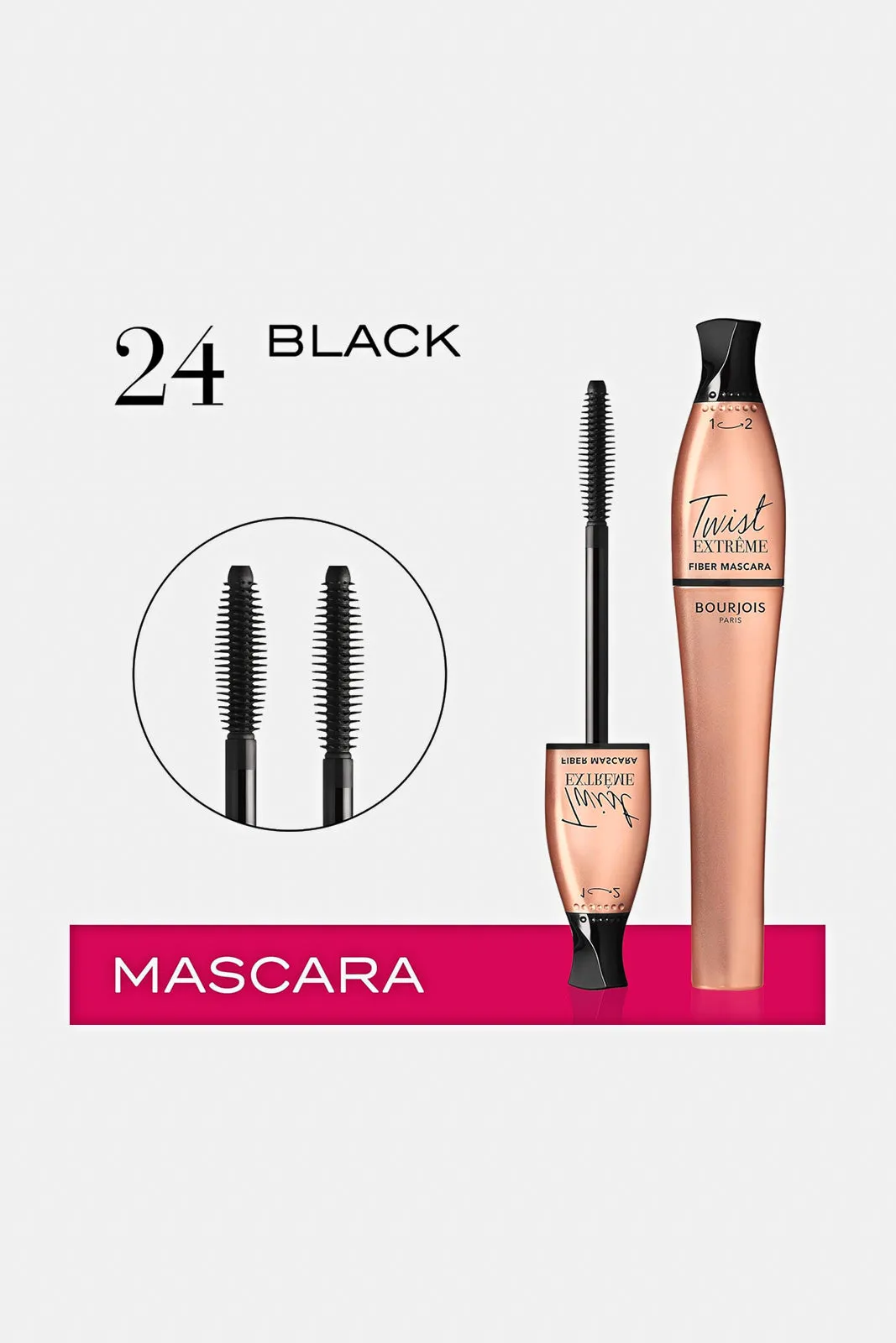 Bourjois Twist Extreme Fiber Mascara Colour Black