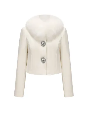 Claira Fur Collar (Off white)