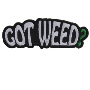 Daniel Smart Got Weed Iron on Patch, 3 x 1 inch