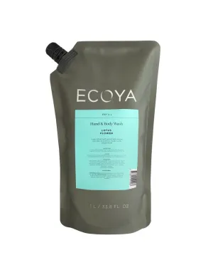 Ecoya Hand & Body Wash Refill 1L - Lotus Flower