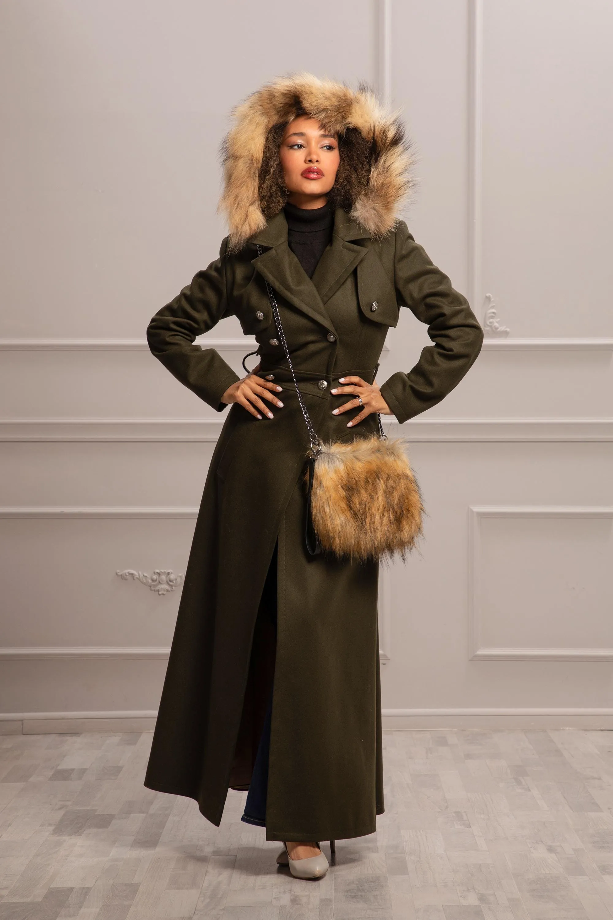 FOX FUR TRIM HOOD OPTION FOR YOUR ASTRAEA COAT