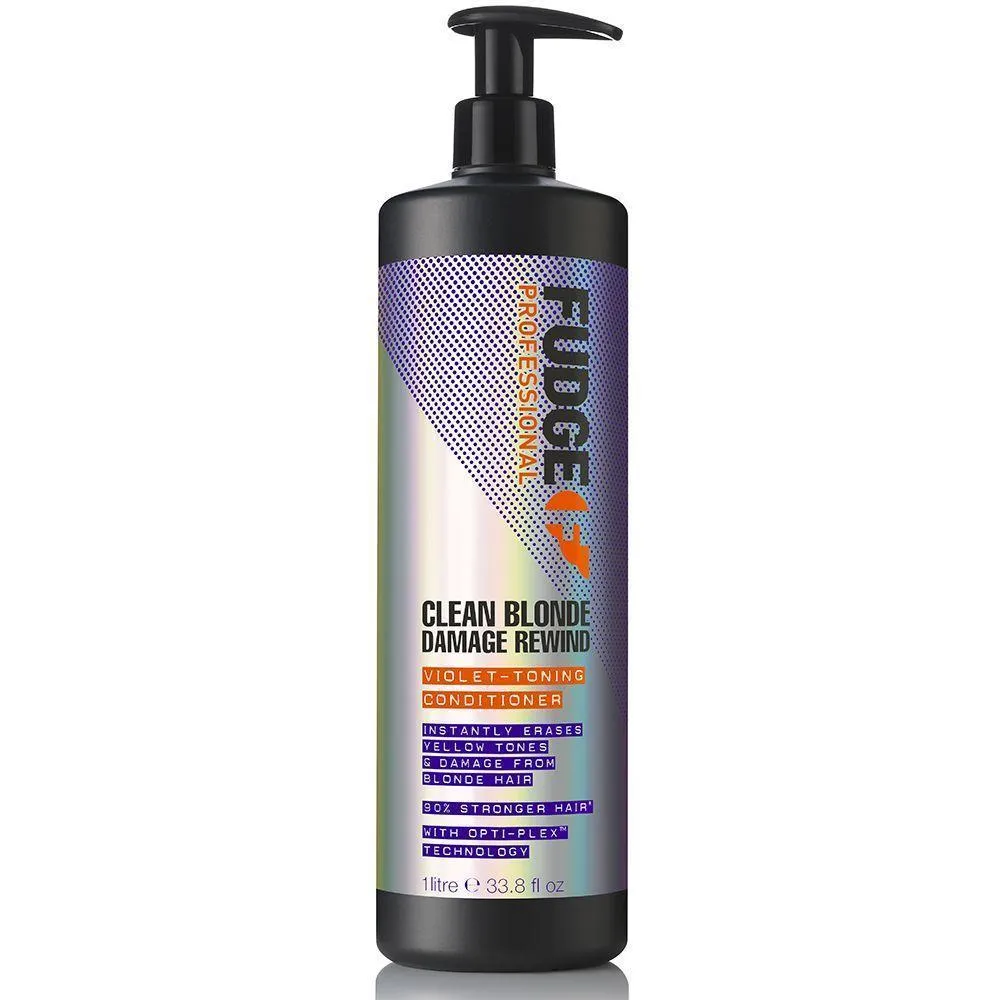 Fudge Clean Blonde Damage Rewind Violet Toning Conditioner