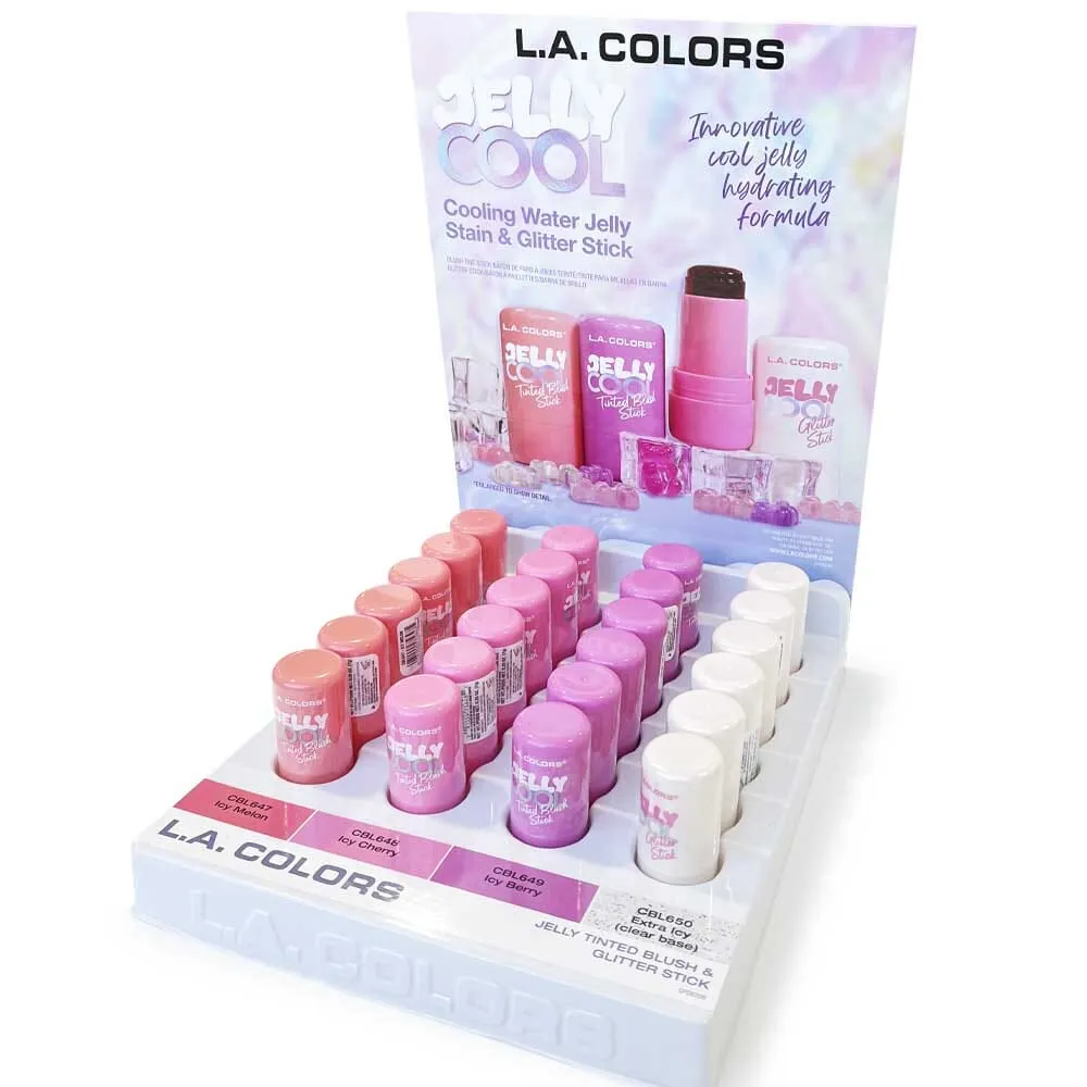 Jelly Cool Blush Tint & Glitter Stick Display Set (24 units)