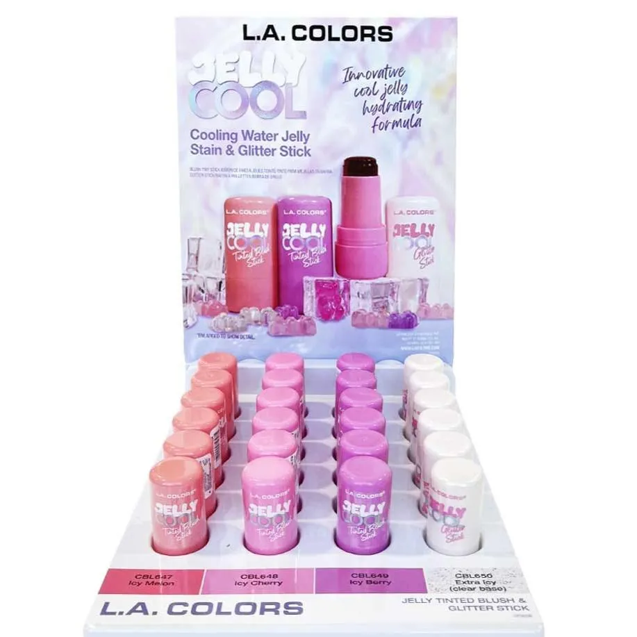 Jelly Cool Blush Tint & Glitter Stick Display Set (24 units)