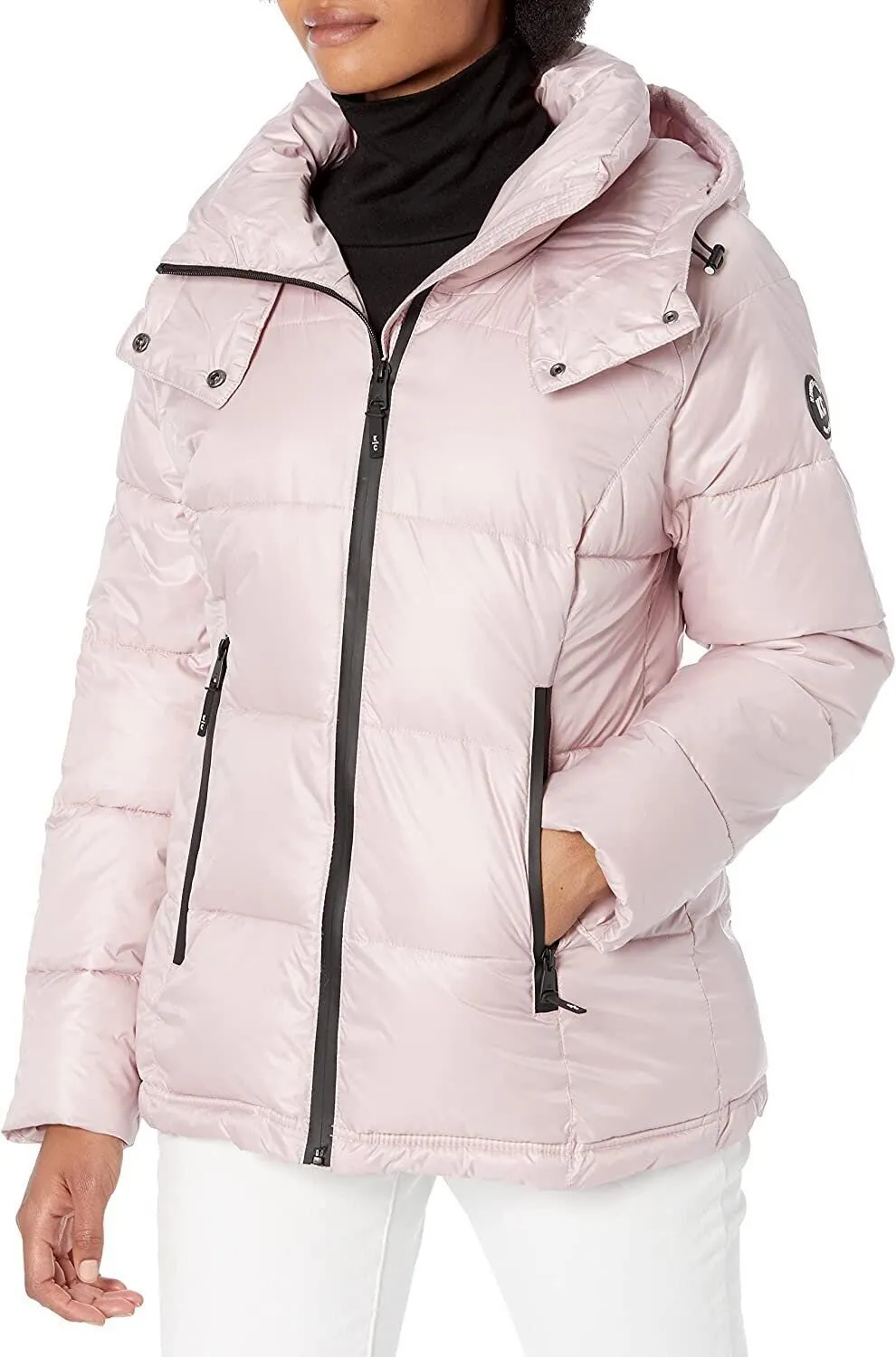 Kenneth Cole New York Women's Horizontal Zip Puffer