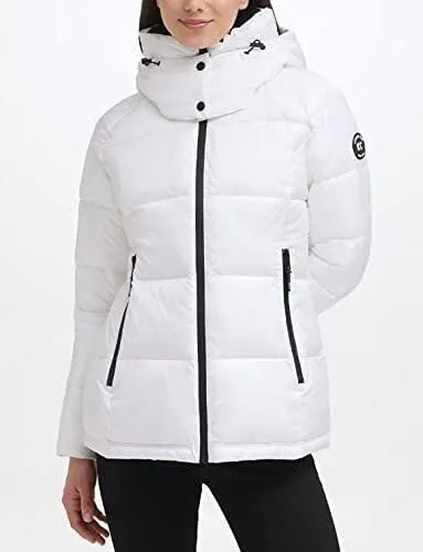 Kenneth Cole New York Women's Horizontal Zip Puffer