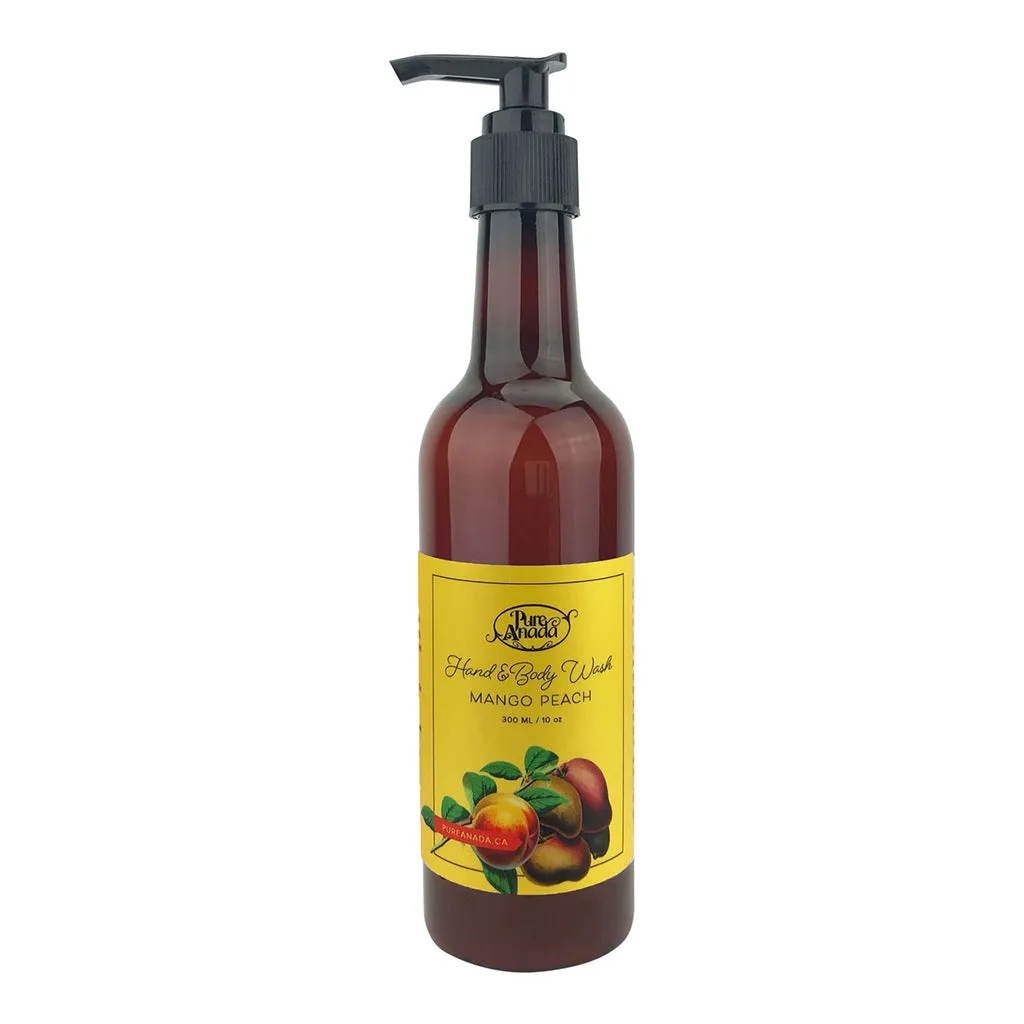 Mango Peach Natural Hand & Body Wash 300ml - Pure Anada