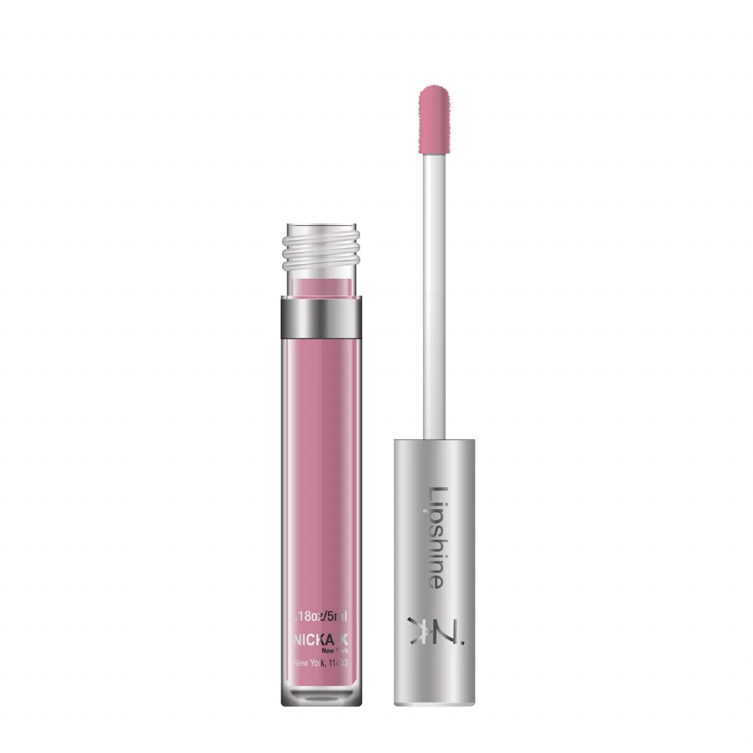 Nicka K Lipshine"Cotton Candy" A574, Cosmetics, vibrant colors, bright colors, shining lips, lip shine, long lasting,