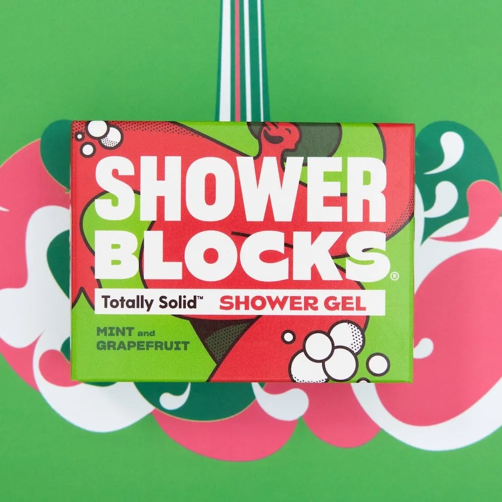 Shower Blocks Mint & Grapefruit Solid Shower Gel