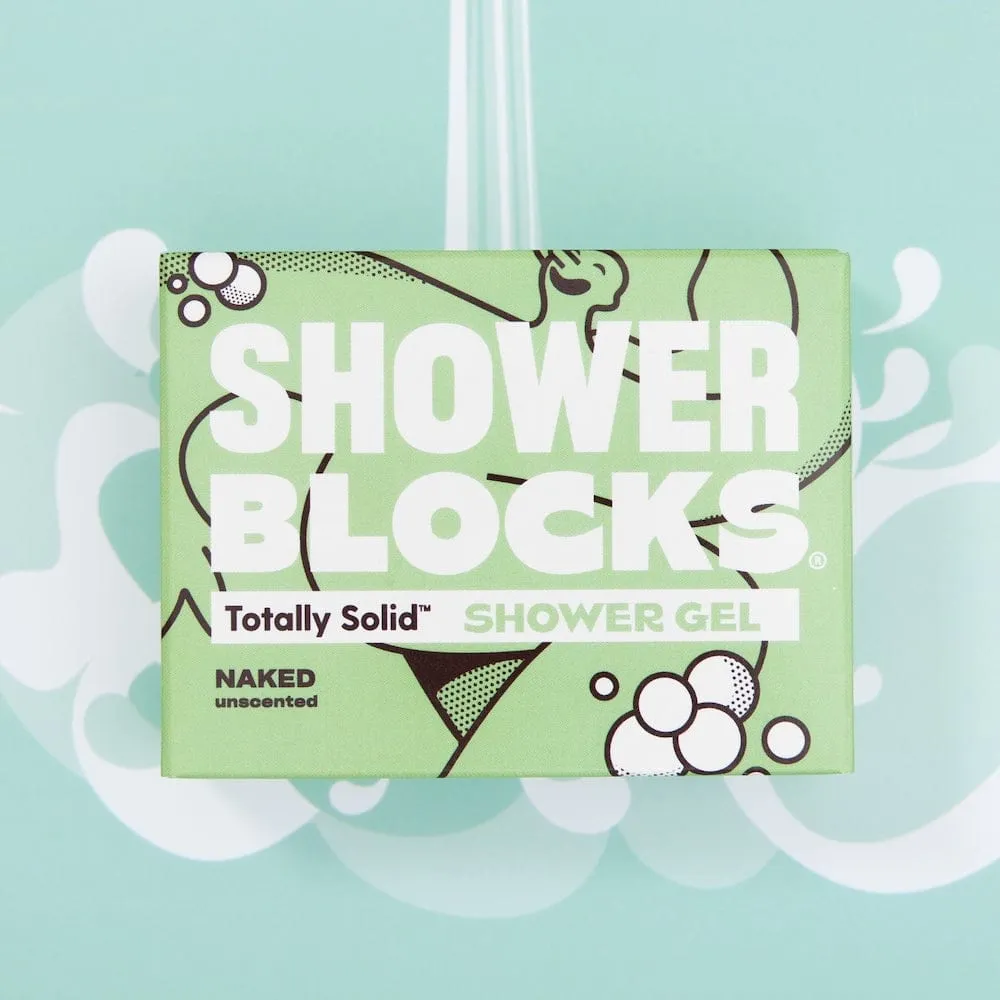 Shower Blocks Unscented Naked Solid Shower Gel