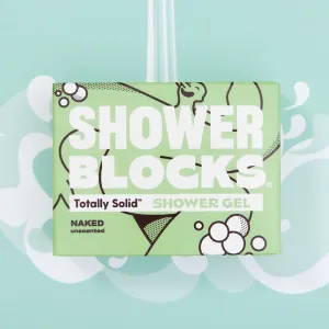 Shower Blocks Unscented Naked Solid Shower Gel