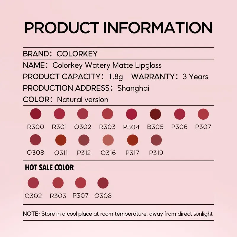 Soft Matte Water Tint P319 Pink