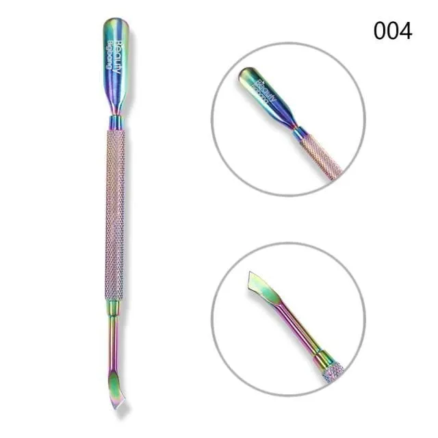 Stainless Steel Cuticle Pusher Nail Pusher Repousse Cuticule Ongles Materiel Professionnelle Corta Cuticula Tool