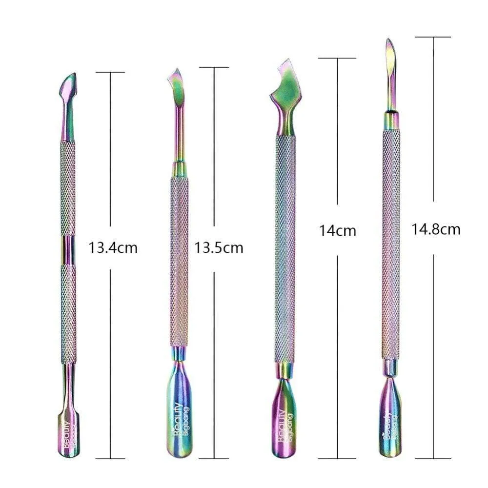 Stainless Steel Cuticle Pusher Nail Pusher Repousse Cuticule Ongles Materiel Professionnelle Corta Cuticula Tool