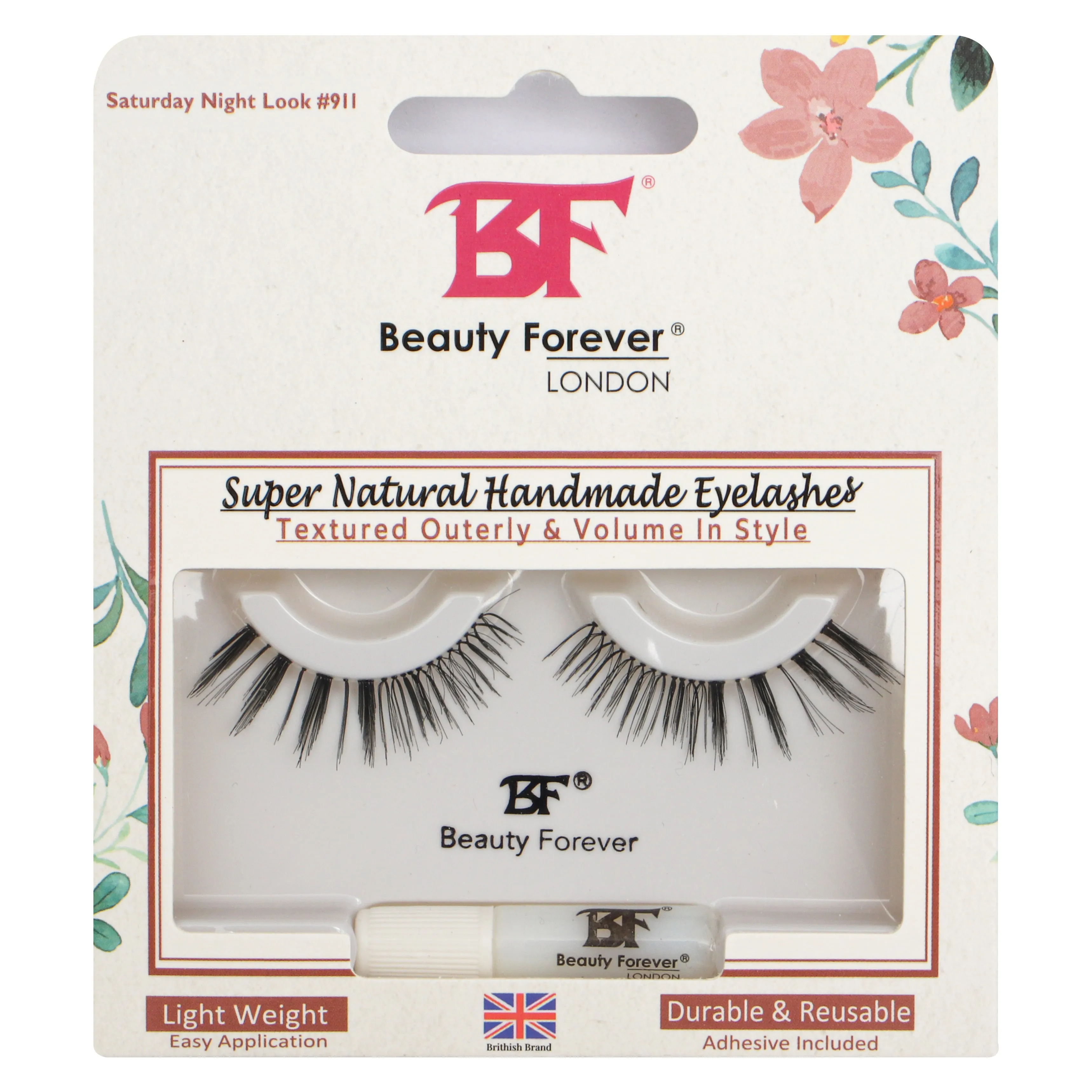 Super-Natural Eyelashes - Saturday Night Look No. 911 (Textured Outerly & Volume in style)