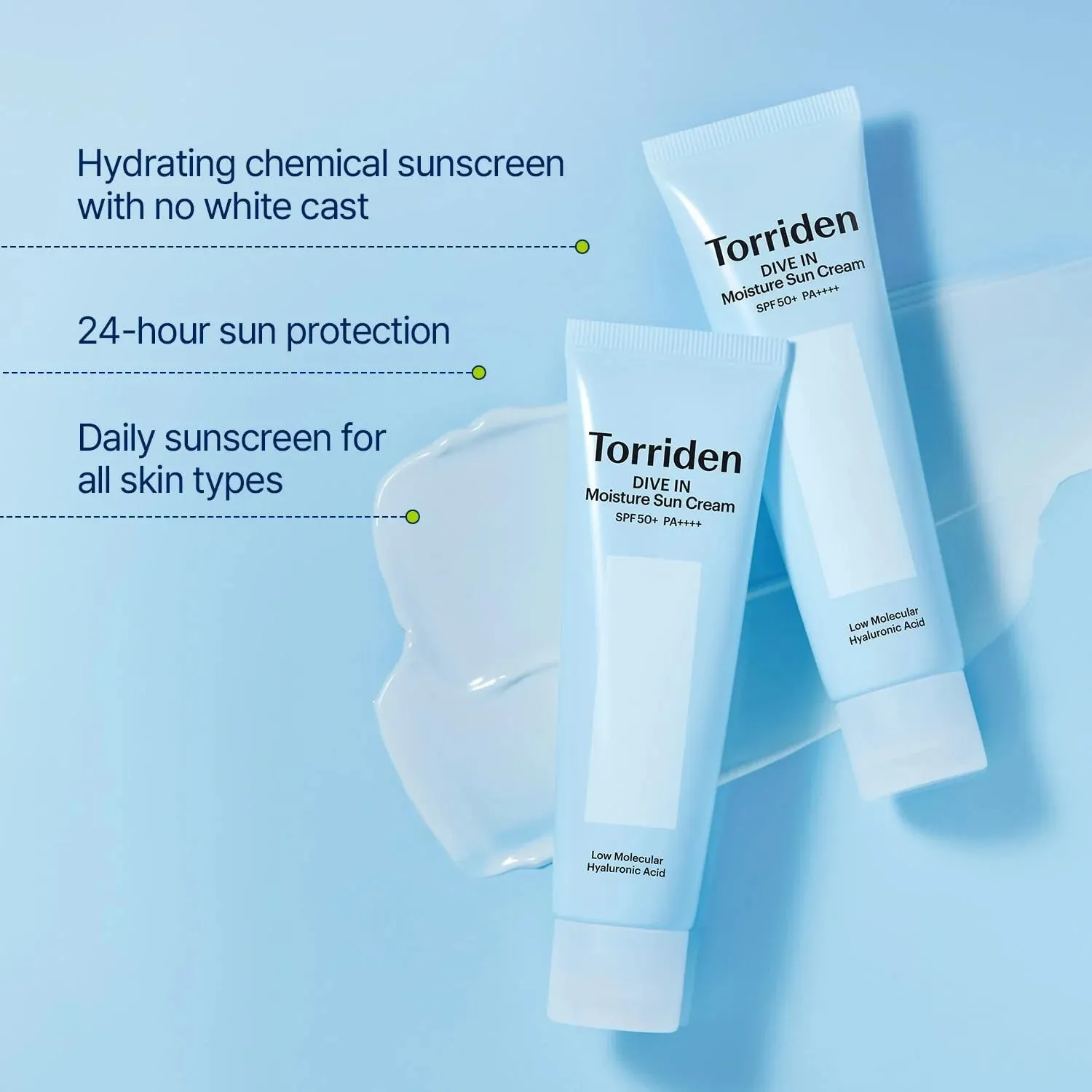 Torriden DIVE IN Watery Moisture Sun Cream SPF 50  PA    