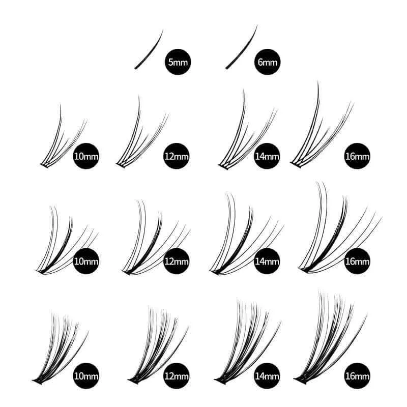 Veyesbeauty Clusters ONE MORE  DIY Lash | Bottom Lash | 7D 20D Cluster Lashes Eyelashes Makeup