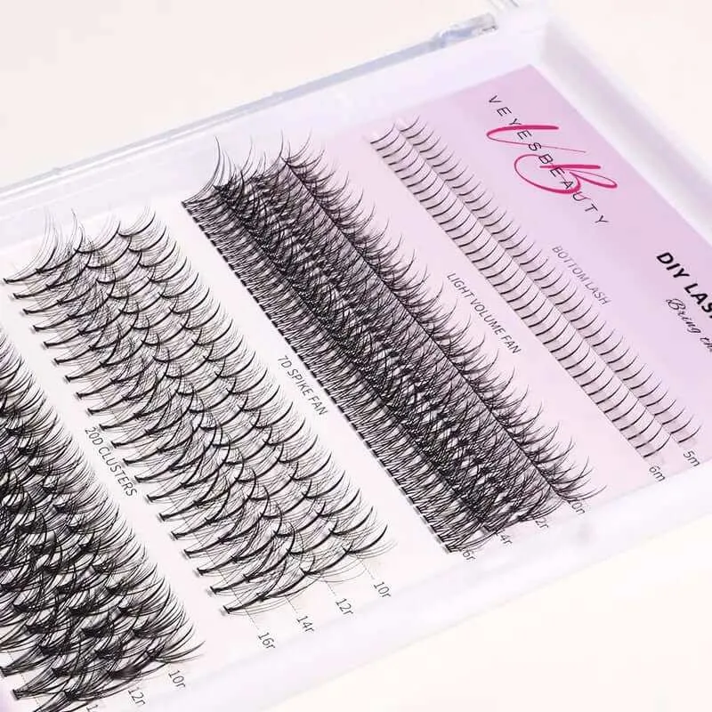 Veyesbeauty Clusters ONE MORE  DIY Lash | Bottom Lash | 7D 20D Cluster Lashes Eyelashes Makeup