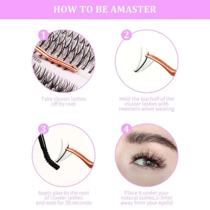 Veyesbeauty Clusters ONE MORE  DIY Lash | Bottom Lash | 7D 20D Cluster Lashes Eyelashes Makeup