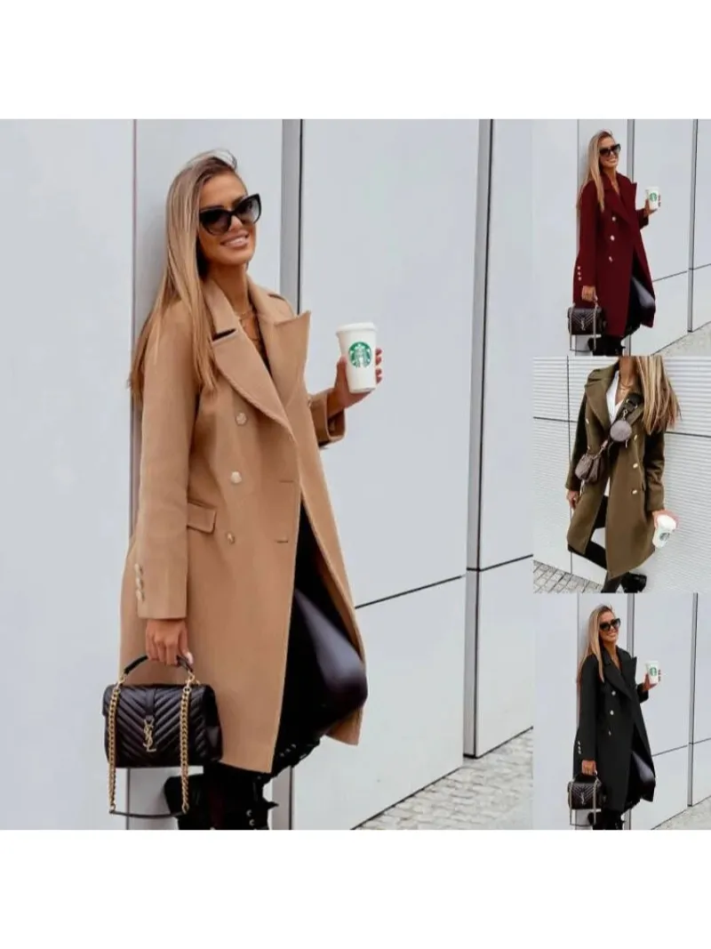 Women’s Casual Petite Winter Trench Coat with Button Details | Ideal for Autumn/Winter