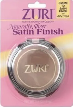 Zuri Naturally Sheer Satin Finish Pressed Powder - Chestnut